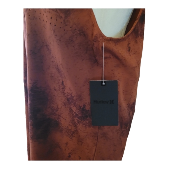 Hurley Coastal Cami Rust Tie Dye Dress NEW Size Medium | Beach Cover Up Dress - Picture 6 of 16